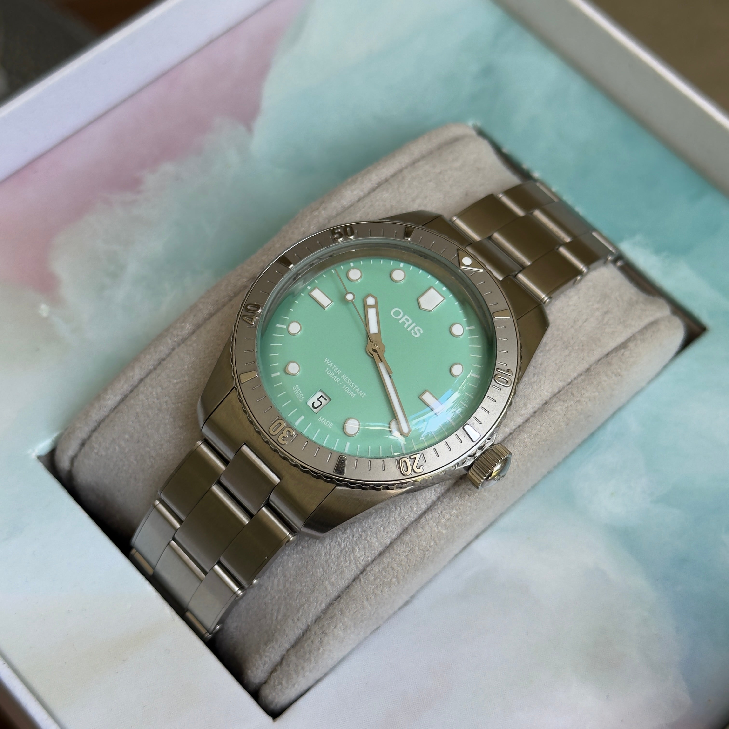 Oris Divers 65 Cotton Candy