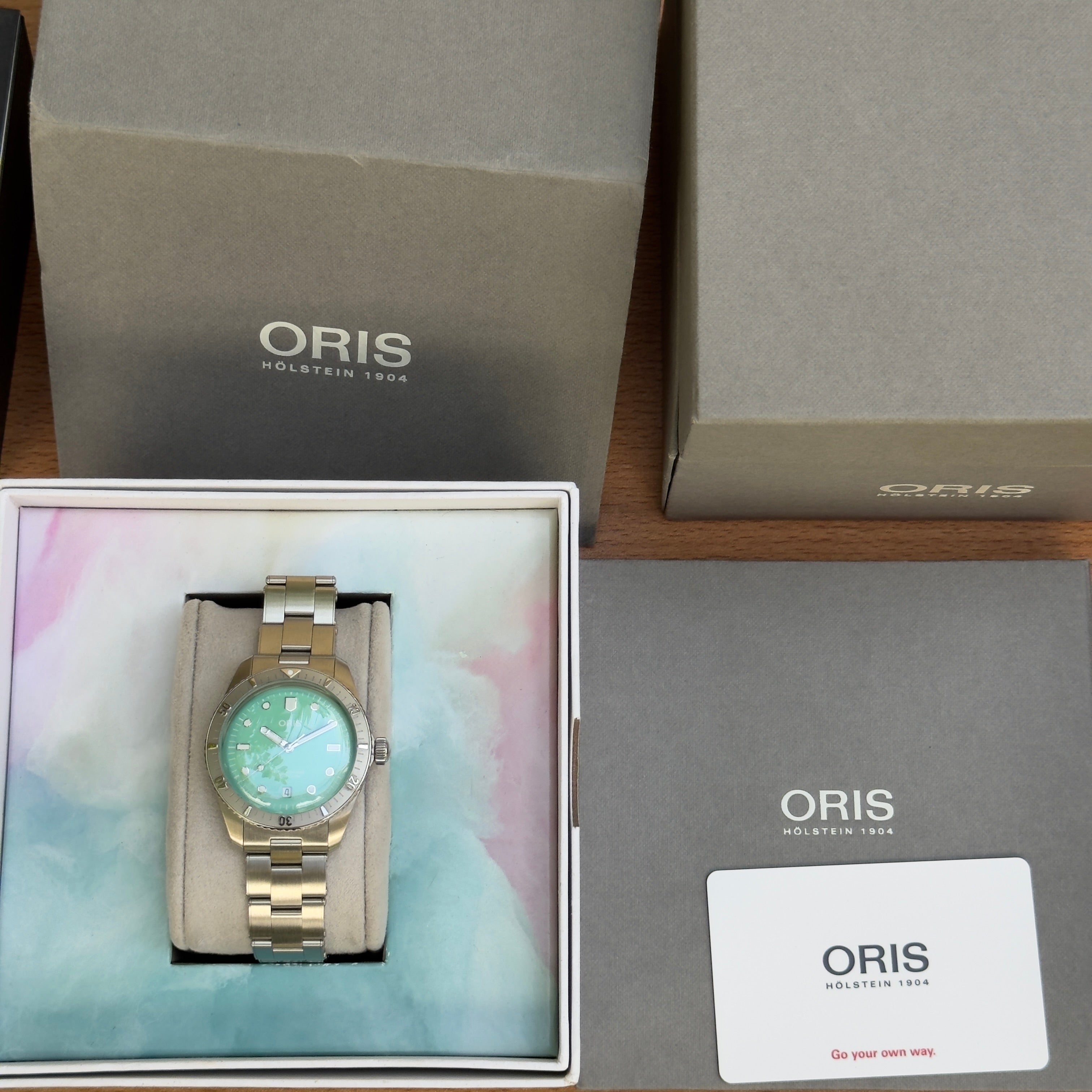 Oris Divers 65 Cotton Candy