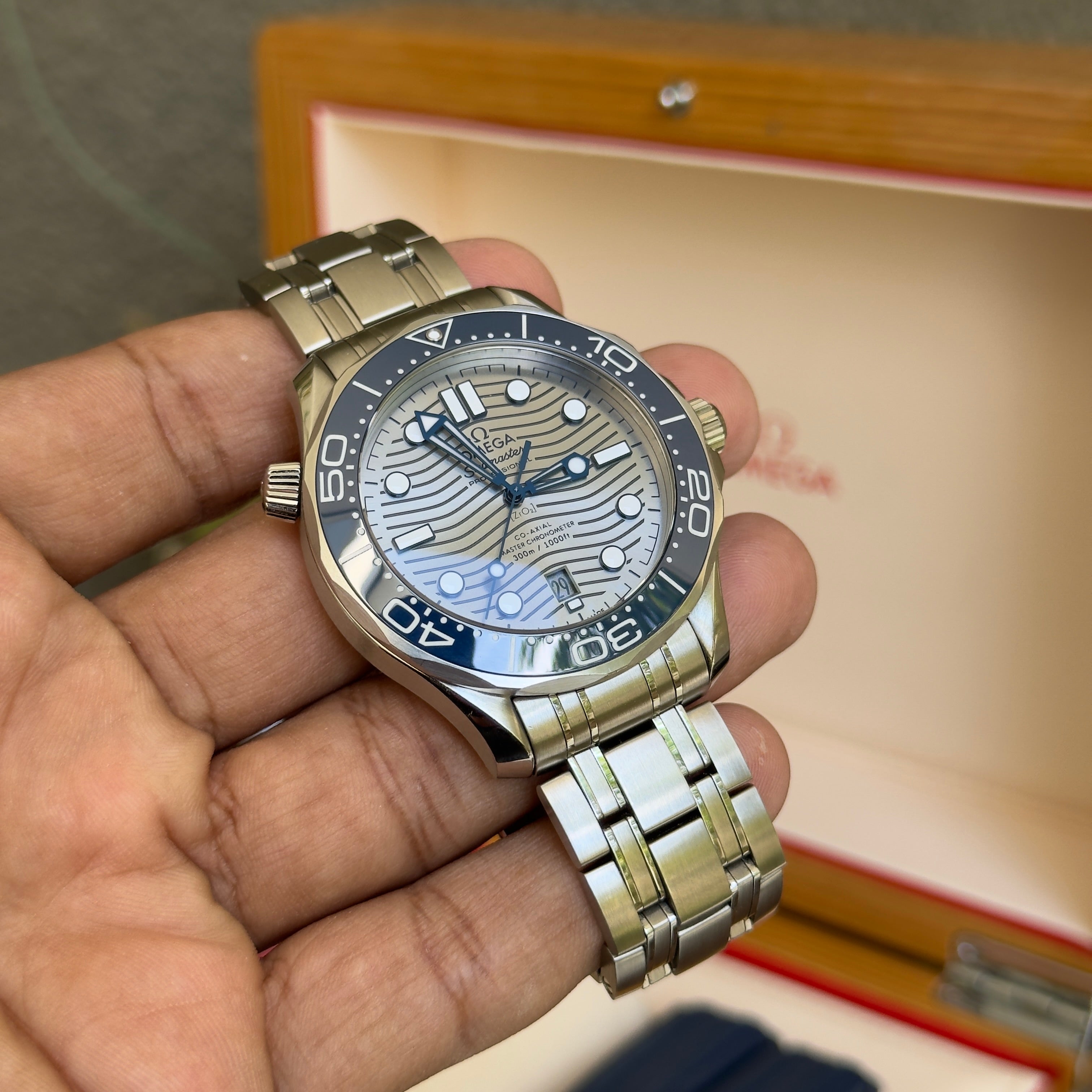 Omega Seamaster Professional 300 Grey Wave Dial