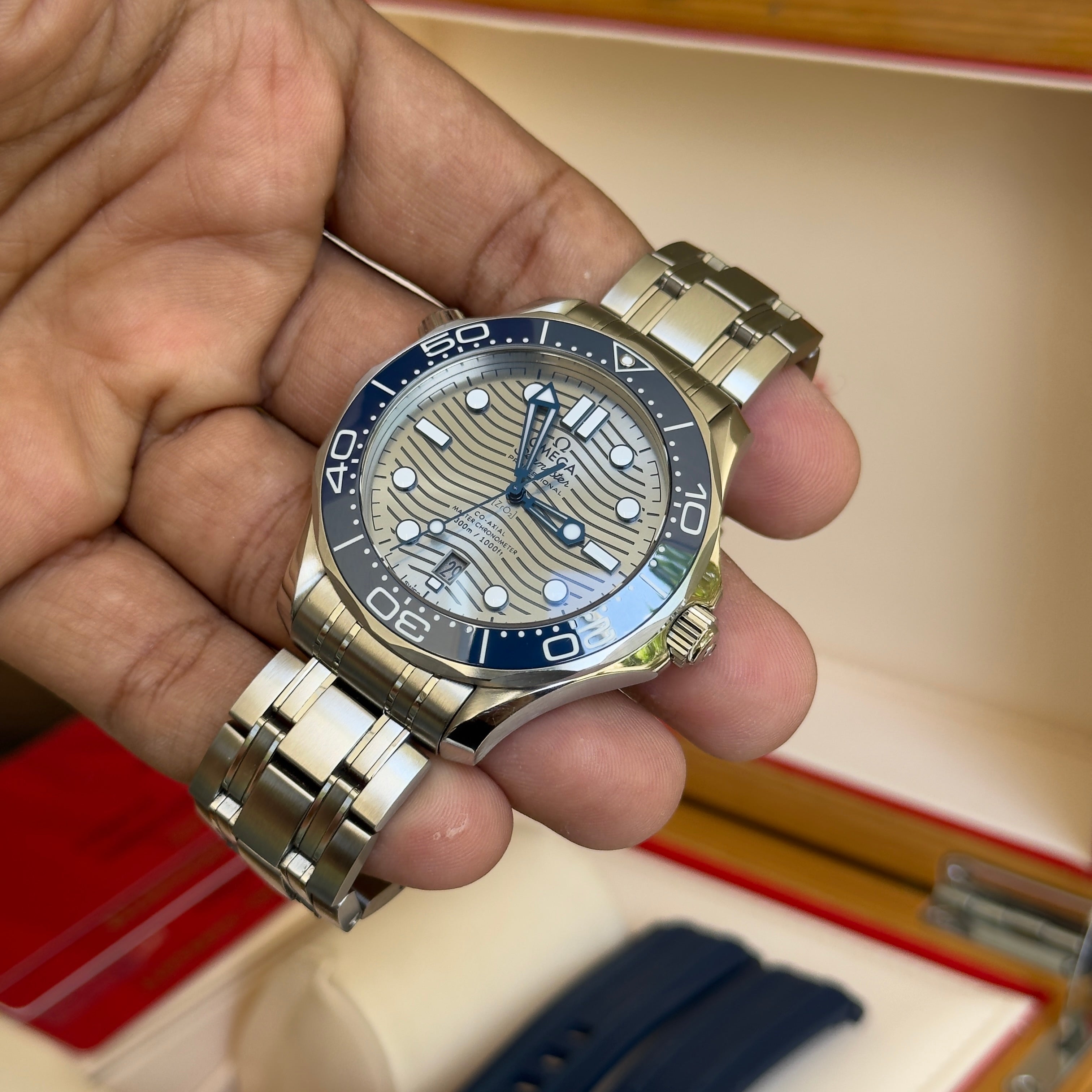 Omega Seamaster Professional 300 Grey Wave Dial